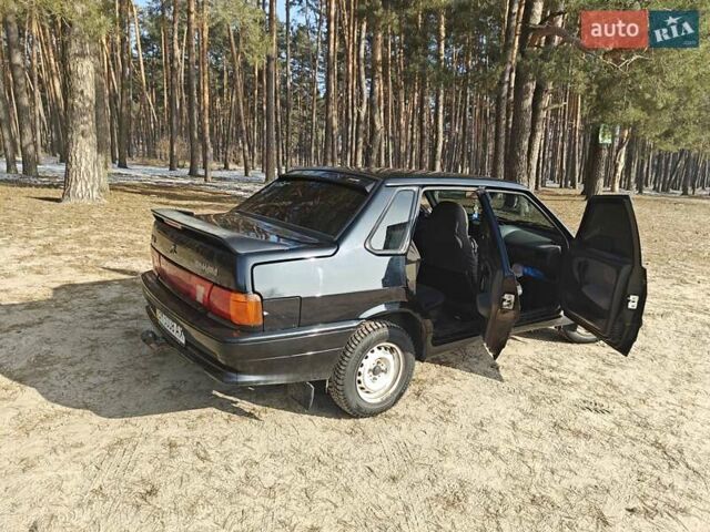Черный ВАЗ 2115 Самара, объемом двигателя 1.6 л и пробегом 117 тыс. км за 2900 $, фото 1 на Automoto.ua