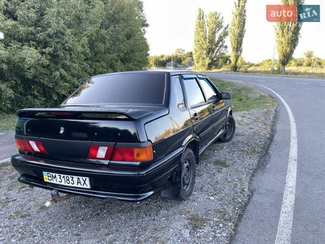 Черный ВАЗ 2115 Самара, объемом двигателя 1.6 л и пробегом 84 тыс. км за 3000 $, фото 4 на Automoto.ua