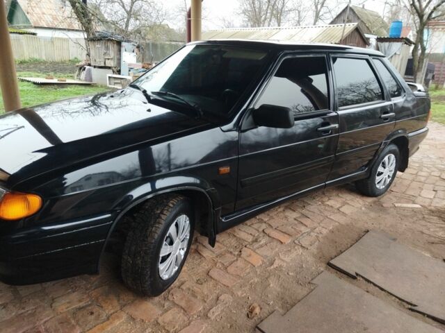 Черный ВАЗ 2115 Самара, объемом двигателя 1.6 л и пробегом 170 тыс. км за 2550 $, фото 1 на Automoto.ua