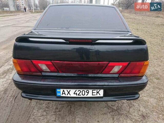 Черный ВАЗ 2115 Самара, объемом двигателя 1.6 л и пробегом 210 тыс. км за 3000 $, фото 3 на Automoto.ua