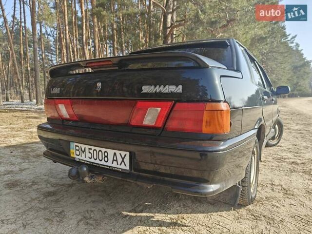 Черный ВАЗ 2115 Самара, объемом двигателя 1.6 л и пробегом 117 тыс. км за 2900 $, фото 5 на Automoto.ua