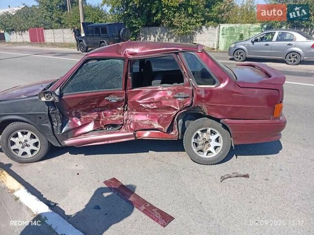 Червоний ВАЗ 2115 Самара, об'ємом двигуна 1.6 л та пробігом 201 тис. км за 300 $, фото 1 на Automoto.ua