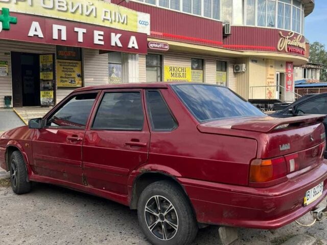 Красный ВАЗ 2115 Самара, объемом двигателя 1.6 л и пробегом 195 тыс. км за 1300 $, фото 3 на Automoto.ua