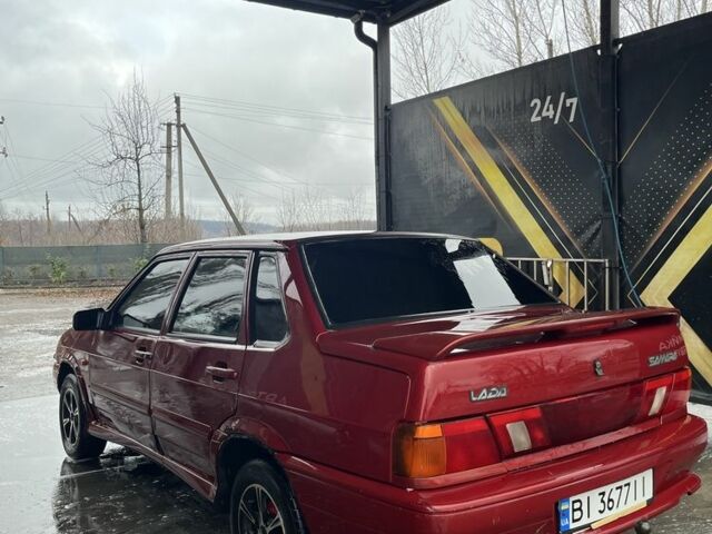 Красный ВАЗ 2115 Самара, объемом двигателя 1.6 л и пробегом 200 тыс. км за 1500 $, фото 6 на Automoto.ua