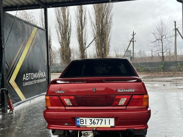 Красный ВАЗ 2115 Самара, объемом двигателя 1.6 л и пробегом 200 тыс. км за 1500 $, фото 5 на Automoto.ua