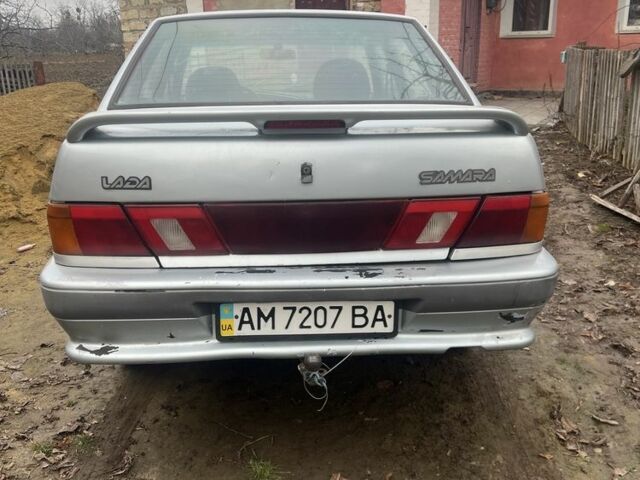 Серый ВАЗ 2115 Самара, объемом двигателя 1.5 л и пробегом 456 тыс. км за 1200 $, фото 1 на Automoto.ua