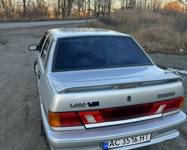 Серый ВАЗ 2115 Самара, объемом двигателя 1.5 л и пробегом 188 тыс. км за 1950 $, фото 4 на Automoto.ua