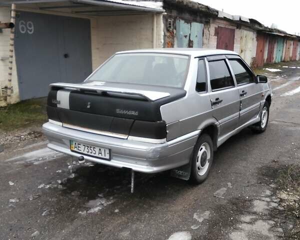 Серый ВАЗ 2115 Самара, объемом двигателя 1.5 л и пробегом 191 тыс. км за 1200 $, фото 1 на Automoto.ua