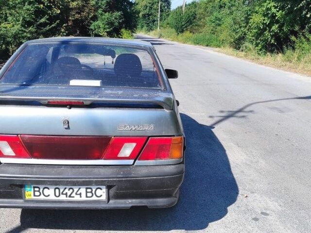 Серый ВАЗ 2115 Самара, объемом двигателя 1.5 л и пробегом 190 тыс. км за 1100 $, фото 1 на Automoto.ua
