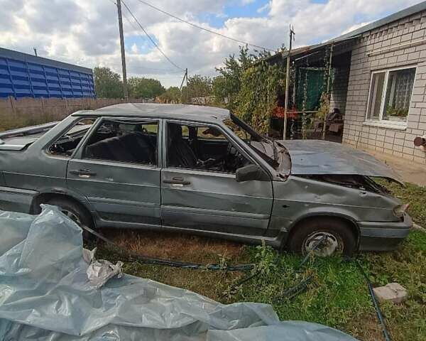 Серый ВАЗ 2115 Самара, объемом двигателя 1.5 л и пробегом 150 тыс. км за 400 $, фото 1 на Automoto.ua