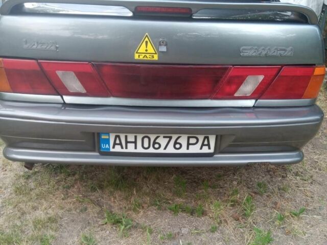 Серый ВАЗ 2115 Самара, объемом двигателя 1.5 л и пробегом 370 тыс. км за 1800 $, фото 3 на Automoto.ua