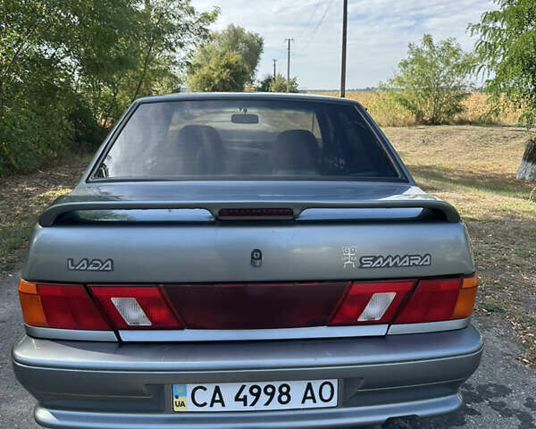 Серый ВАЗ 2115 Самара, объемом двигателя 1.6 л и пробегом 196 тыс. км за 2100 $, фото 4 на Automoto.ua