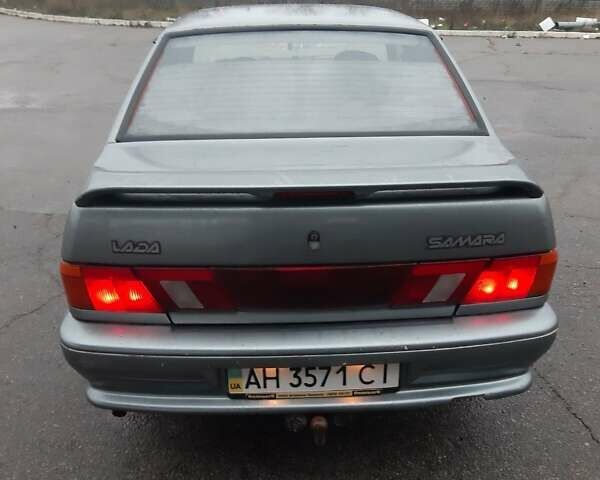 Серый ВАЗ 2115 Самара, объемом двигателя 1.6 л и пробегом 190 тыс. км за 1300 $, фото 6 на Automoto.ua