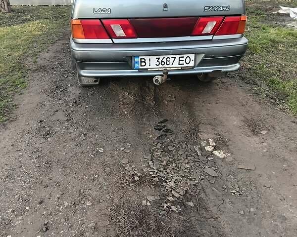 Серый ВАЗ 2115 Самара, объемом двигателя 1.6 л и пробегом 245 тыс. км за 1500 $, фото 4 на Automoto.ua