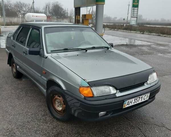 Серый ВАЗ 2115 Самара, объемом двигателя 1.6 л и пробегом 190 тыс. км за 1300 $, фото 1 на Automoto.ua