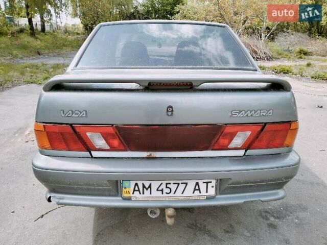 Серый ВАЗ 2115 Самара, объемом двигателя 1.6 л и пробегом 171 тыс. км за 1500 $, фото 3 на Automoto.ua