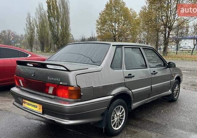 Серый ВАЗ 2115 Самара, объемом двигателя 1.6 л и пробегом 185 тыс. км за 1500 $, фото 3 на Automoto.ua