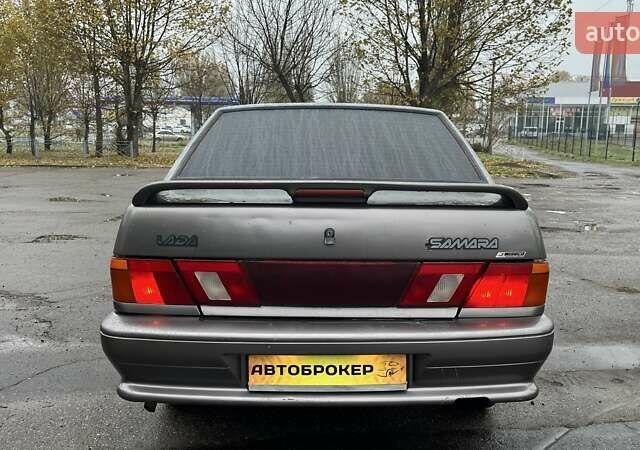 Серый ВАЗ 2115 Самара, объемом двигателя 1.6 л и пробегом 185 тыс. км за 1500 $, фото 4 на Automoto.ua