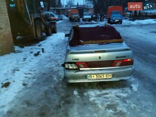 Серый ВАЗ 2115 Самара, объемом двигателя 1.6 л и пробегом 250 тыс. км за 700 $, фото 4 на Automoto.ua