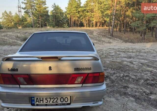 Серый ВАЗ 2115 Самара, объемом двигателя 1.6 л и пробегом 210 тыс. км за 2600 $, фото 4 на Automoto.ua