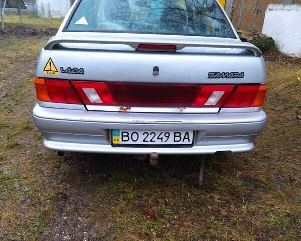 Серый ВАЗ 2115 Самара, объемом двигателя 1.6 л и пробегом 150 тыс. км за 1900 $, фото 3 на Automoto.ua