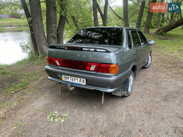 Серый ВАЗ 2115 Самара, объемом двигателя 1.6 л и пробегом 65 тыс. км за 3300 $, фото 1 на Automoto.ua