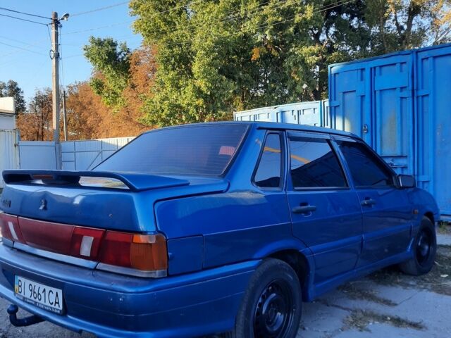 Синий ВАЗ 2115 Самара, объемом двигателя 1.5 л и пробегом 150 тыс. км за 1700 $, фото 4 на Automoto.ua