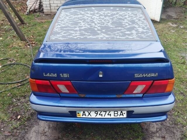 Синий ВАЗ 2115 Самара, объемом двигателя 1.5 л и пробегом 280 тыс. км за 1000 $, фото 1 на Automoto.ua