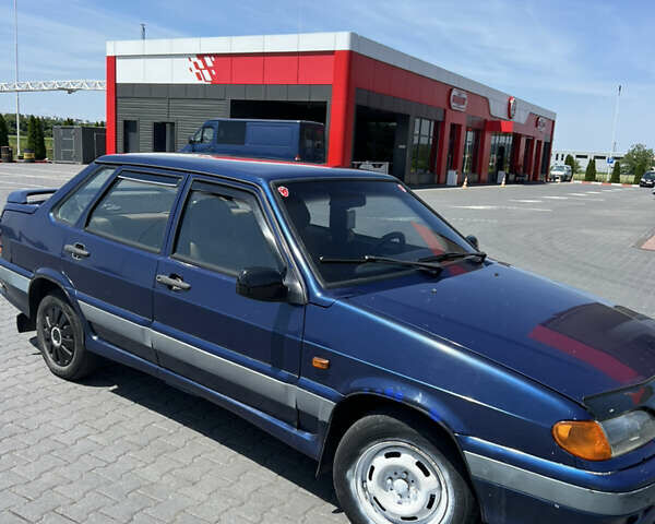 Синий ВАЗ 2115 Самара, объемом двигателя 1.5 л и пробегом 210 тыс. км за 1500 $, фото 1 на Automoto.ua