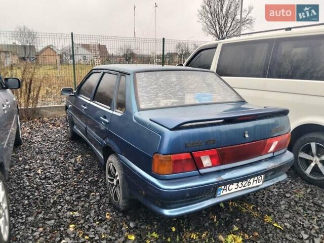 Синий ВАЗ 2115 Самара, объемом двигателя 1.6 л и пробегом 350 тыс. км за 1200 $, фото 7 на Automoto.ua