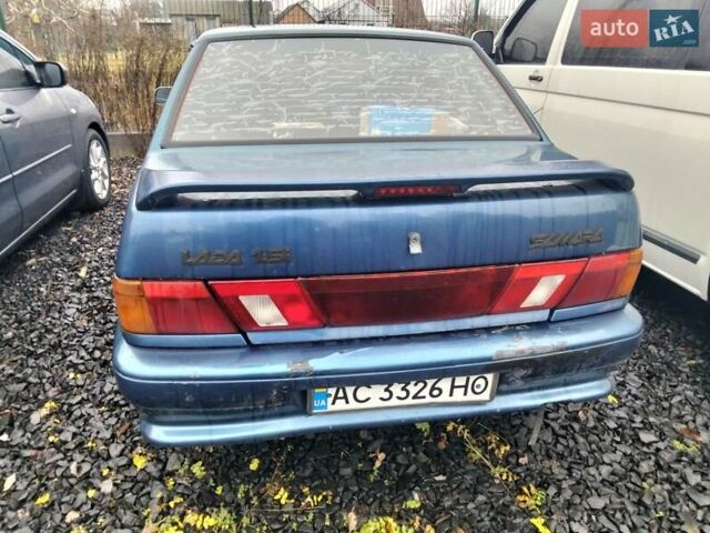 Синий ВАЗ 2115 Самара, объемом двигателя 1.6 л и пробегом 350 тыс. км за 1200 $, фото 5 на Automoto.ua