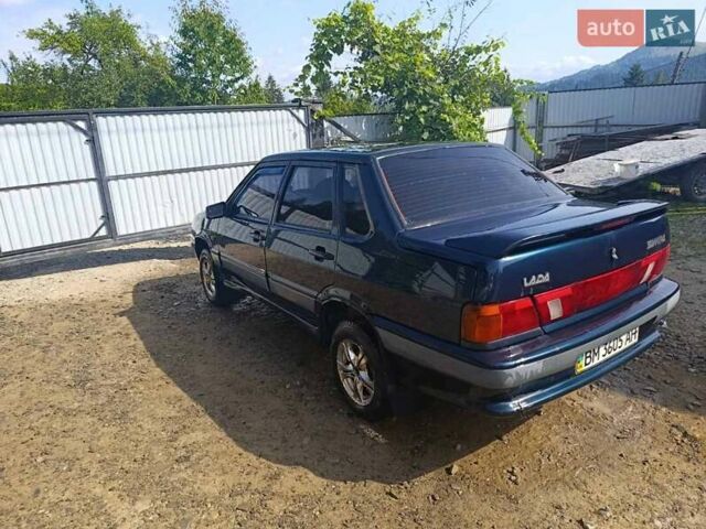 Синий ВАЗ 2115 Самара, объемом двигателя 1.59 л и пробегом 120 тыс. км за 1500 $, фото 2 на Automoto.ua