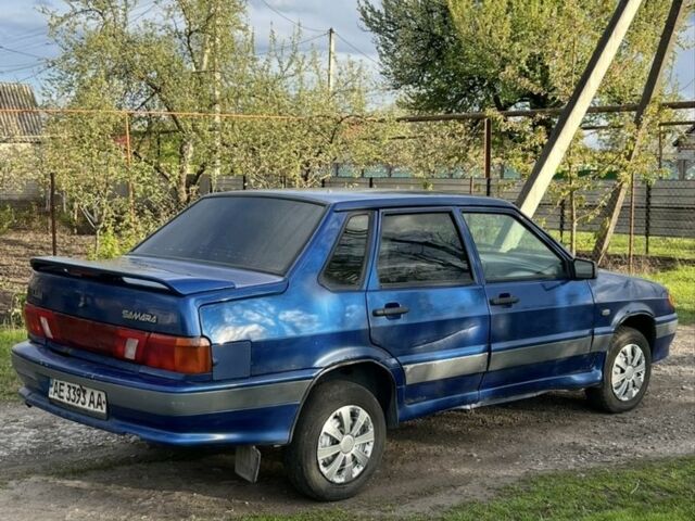 Синий ВАЗ 2115 Самара, объемом двигателя 1.6 л и пробегом 200 тыс. км за 1150 $, фото 4 на Automoto.ua