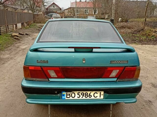 Зеленый ВАЗ 2115 Самара, объемом двигателя 5 л и пробегом 200 тыс. км за 730 $, фото 3 на Automoto.ua