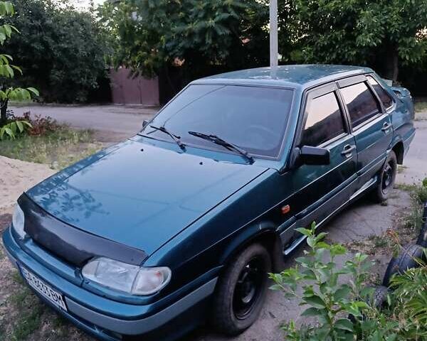 Зеленый ВАЗ 2115 Самара, объемом двигателя 1.5 л и пробегом 220 тыс. км за 2400 $, фото 1 на Automoto.ua