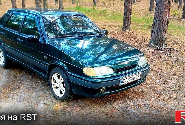 Зеленый ВАЗ 2115 Самара, объемом двигателя 1.5 л и пробегом 294 тыс. км за 1500 $, фото 1 на Automoto.ua