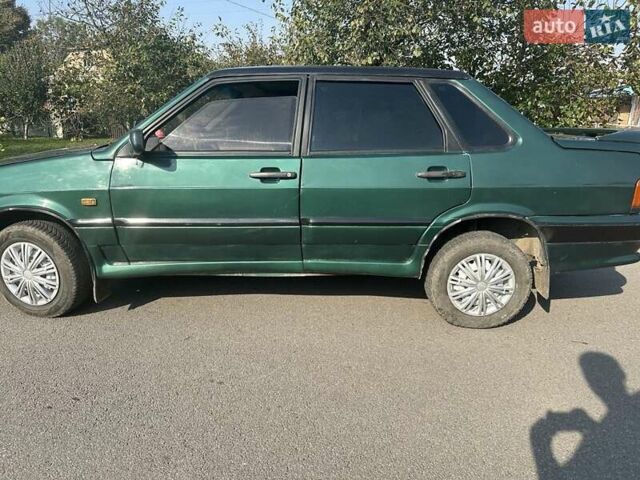 Зеленый ВАЗ 2115 Самара, объемом двигателя 1.5 л и пробегом 220 тыс. км за 1600 $, фото 4 на Automoto.ua