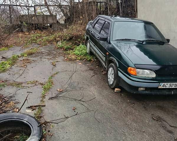 Зеленый ВАЗ 2115 Самара, объемом двигателя 1.5 л и пробегом 300 тыс. км за 600 $, фото 1 на Automoto.ua