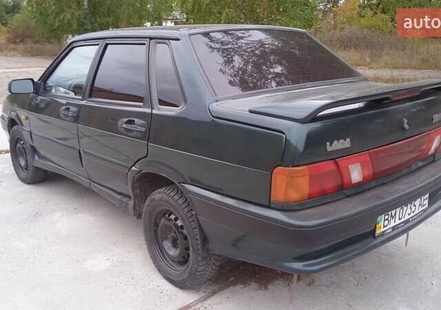 Зеленый ВАЗ 2115 Самара, объемом двигателя 1.5 л и пробегом 200 тыс. км за 1000 $, фото 6 на Automoto.ua