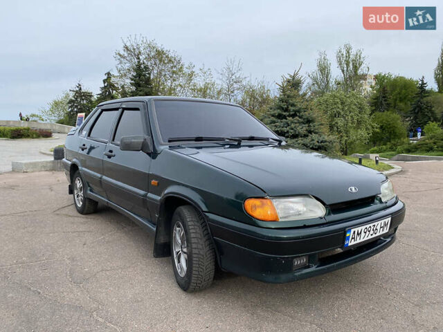 Зеленый ВАЗ 2115 Самара, объемом двигателя 1.5 л и пробегом 120 тыс. км за 2500 $, фото 2 на Automoto.ua