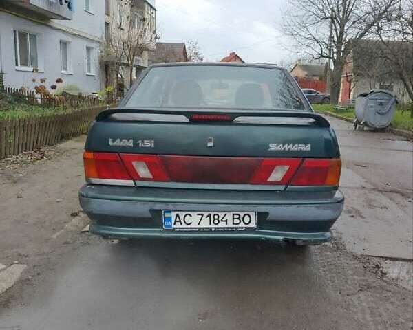 Зеленый ВАЗ 2115 Самара, объемом двигателя 1.5 л и пробегом 221 тыс. км за 1800 $, фото 3 на Automoto.ua