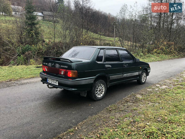 Зеленый ВАЗ 2115 Самара, объемом двигателя 1.5 л и пробегом 144 тыс. км за 1150 $, фото 4 на Automoto.ua
