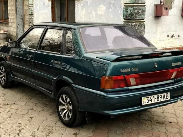 Зеленый ВАЗ 2115 Самара, объемом двигателя 1.6 л и пробегом 238 тыс. км за 910 $, фото 1 на Automoto.ua