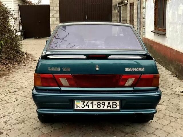 Зеленый ВАЗ 2115 Самара, объемом двигателя 1.6 л и пробегом 238 тыс. км за 910 $, фото 5 на Automoto.ua