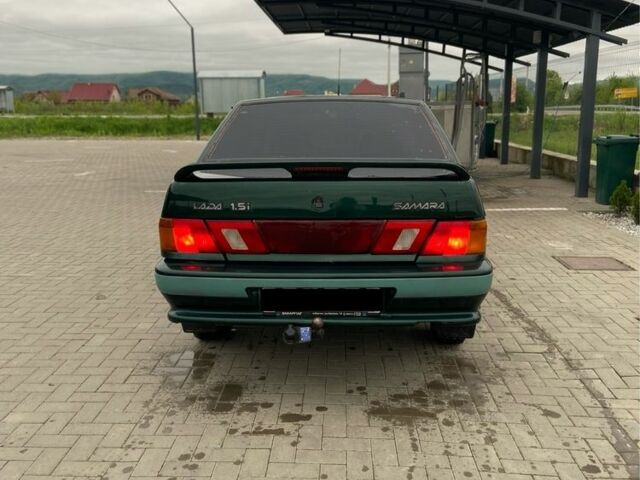 Зеленый ВАЗ 2115 Самара, объемом двигателя 1.6 л и пробегом 215 тыс. км за 1350 $, фото 4 на Automoto.ua