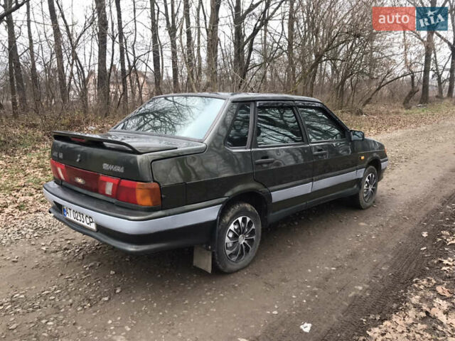 Зеленый ВАЗ 2115 Самара, объемом двигателя 1.5 л и пробегом 200 тыс. км за 1600 $, фото 5 на Automoto.ua