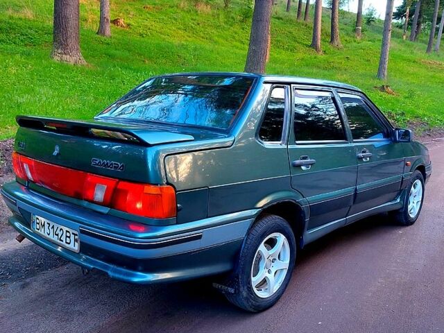 Зеленый ВАЗ 2115 Самара, объемом двигателя 1.5 л и пробегом 250 тыс. км за 2300 $, фото 1 на Automoto.ua