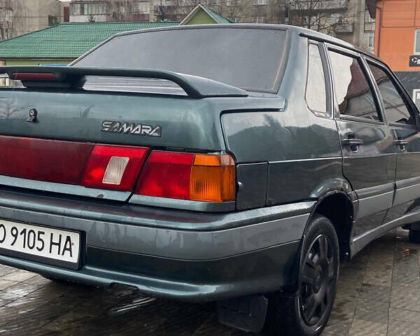 Зеленый ВАЗ 2115 Самара, объемом двигателя 1.5 л и пробегом 255 тыс. км за 1300 $, фото 10 на Automoto.ua