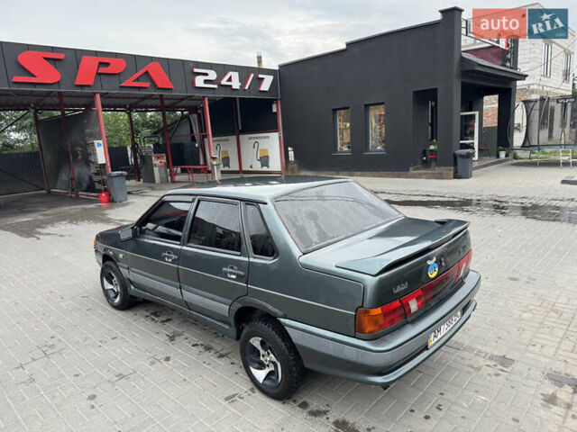 Зеленый ВАЗ 2115 Самара, объемом двигателя 1.5 л и пробегом 77 тыс. км за 850 $, фото 5 на Automoto.ua