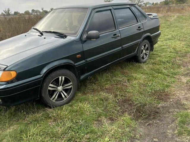 Зеленый ВАЗ 2115 Самара, объемом двигателя 1.6 л и пробегом 214 тыс. км за 1700 $, фото 1 на Automoto.ua